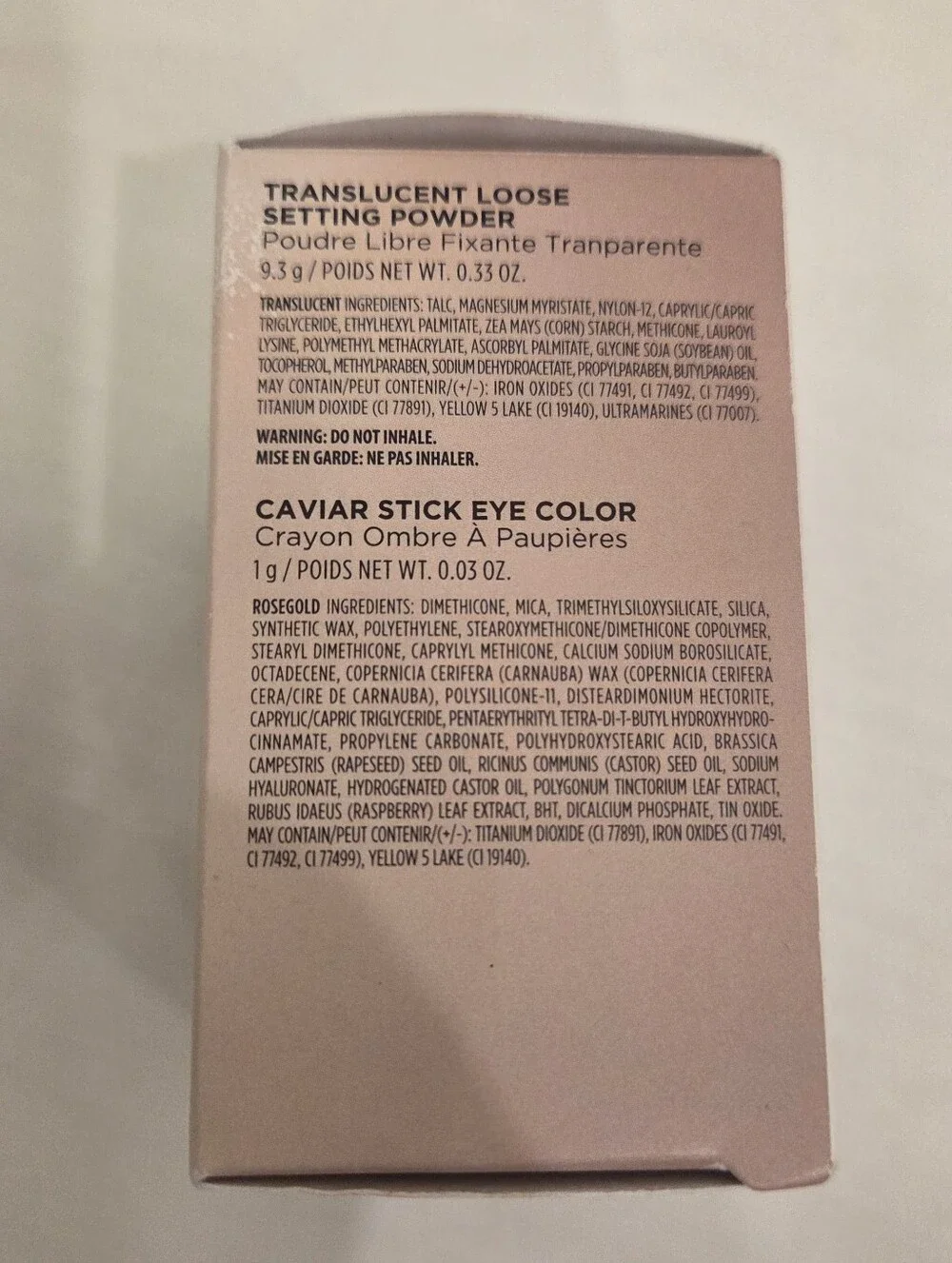 (2) Laura MercierArtistry Icons Translucent Loose Setting Powder/Caviar Stick